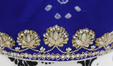 Ekta Solanki Saree and Blouse ~ Royal Blue & Turquoise Bandani Saree ~ Was £1,750 Now £860