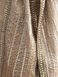 Ekta Solanki Saree Blouse ~ Gold Pure Silk Banarsi Bow Halter ~ WAS £355 NOW £185