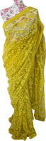 Ekta Solanki Saree and Blouse ~ Yellow Lace Sequins Net ~ £850 Pre-Order