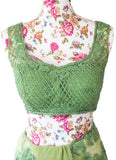 Ekta Solanki Saree and Blouse ~ Apple Green Lace Beaded Net ~ £2,250 PRE~ORDER